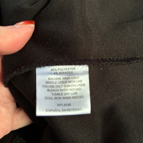 Maison Jules short sleeve ponte dress in black size small - Picture 3 of 4